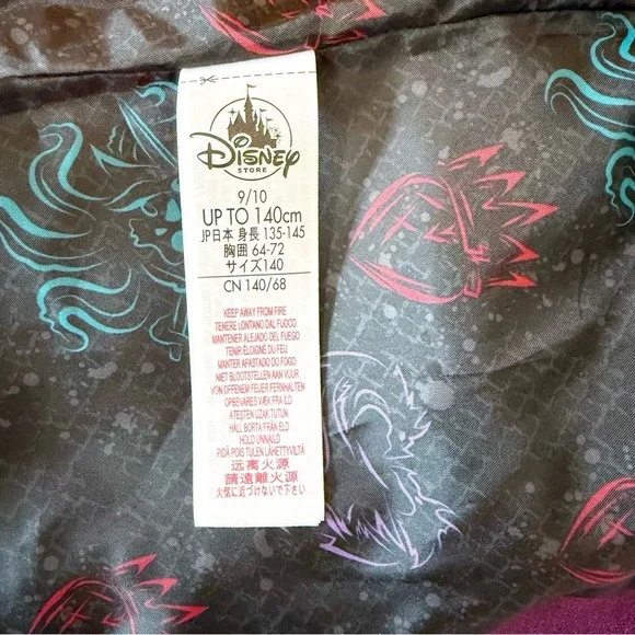 Disney Store NWOT Descendants 2 Mal CosPlay Faux Leather Studded Purple Jacket - Picture 8 of 11